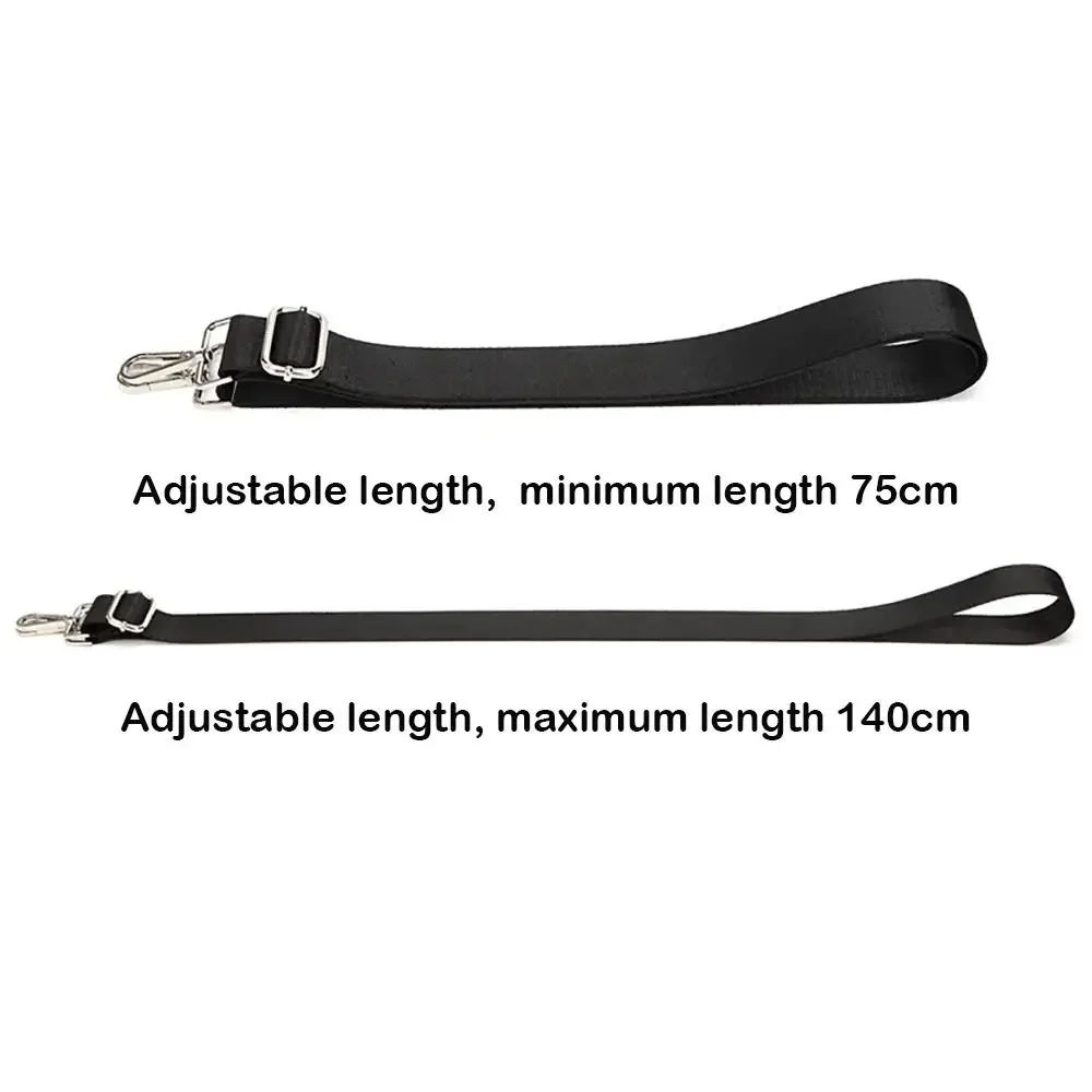 Adjustable 70-140cm Bag Strap Black Nylon Handbag Strap Detachable Unisex Handbag Handle Shoulder Bag Belt Bag Accessories