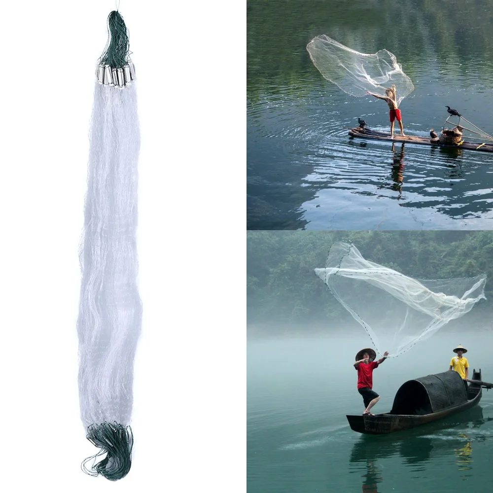 Fishing Net Single Mesh Nylon Durable Float Trap Monofilament Gill Net