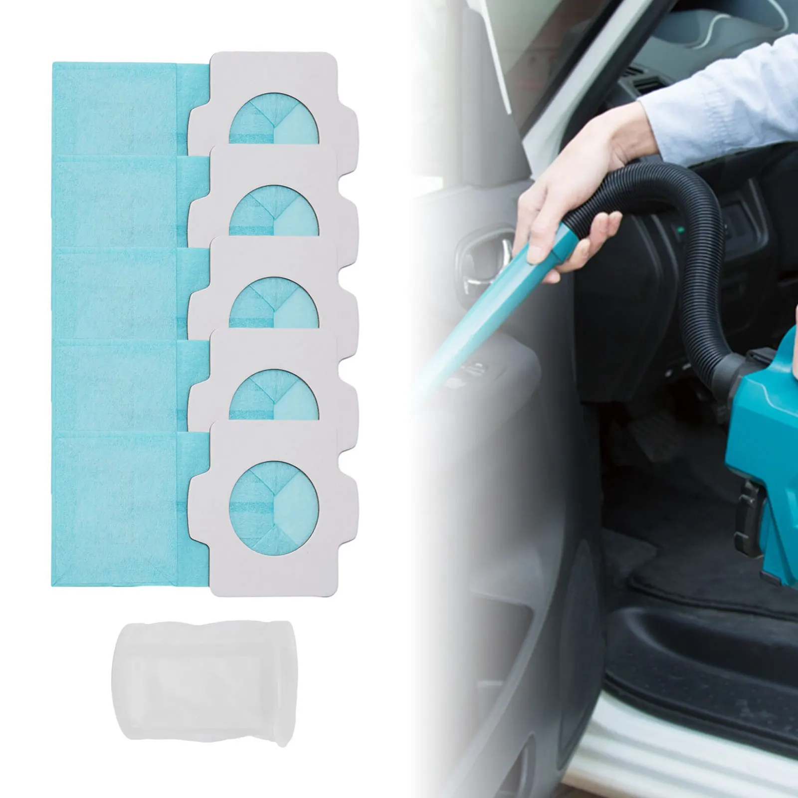 

Мешки для пыли 5 шт. + 1 предфильтр для беспроводных пылесосов Makita CL121DZX DCL182ZB DCL182ZW, запасные части