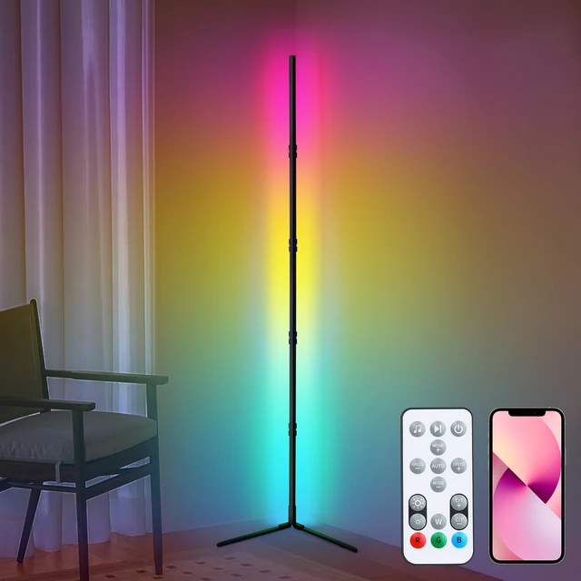 200cm Tuya RGB Floor Lamp Smart APP Remote Control Modern Corner Floor Light Atmospheric LED Stand Lighting Festival Decoration 2