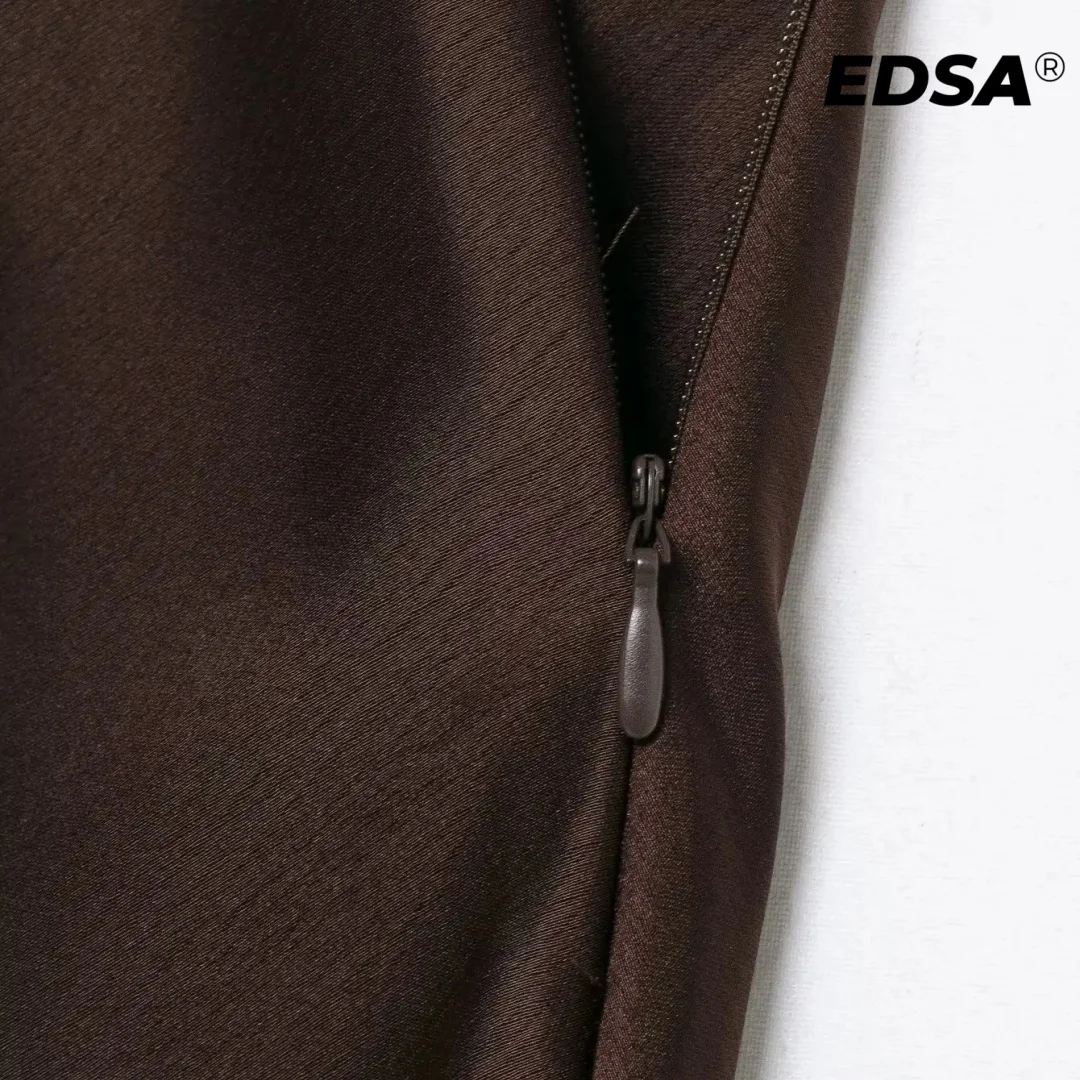 EDSA Women Lace Satin Split Midi Skirt High Waist Summer A-Line Long Skirts for Female Casual Streetwear - Image 6