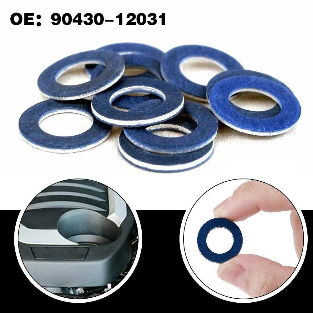 Car Oil Drain Plug Crush Washer Gaskets For Camry 1989-Oil Drain Plug Gasket Auto Accessories 20pcs oil drain plug gasket oil drain plug seal washer sealing washers