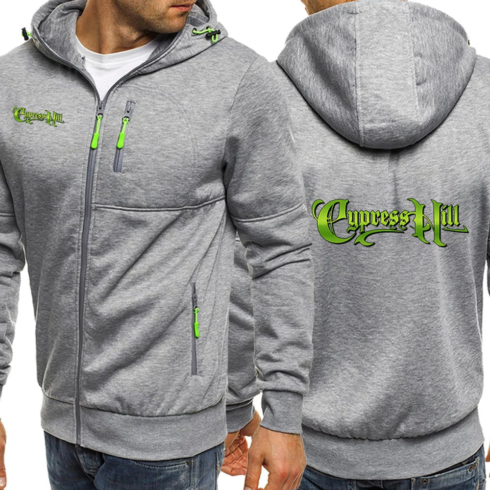 Men's Comfortable Drawstring Cardigan Zipper Long Sleeve Hoodie