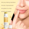 Glowing Lip Balm Lemon Ginger Fragrance Plumping Lip Gloss Remove Melanin Dark Dead Skin Repair Moisturize Brightening Lip Balm 5
