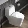 One Piece Toilet with Soft Closing Seat Chair Height 1.28 GPF Dual Water Sensed 1000 Gram MaP Flushing Score Toilet 2