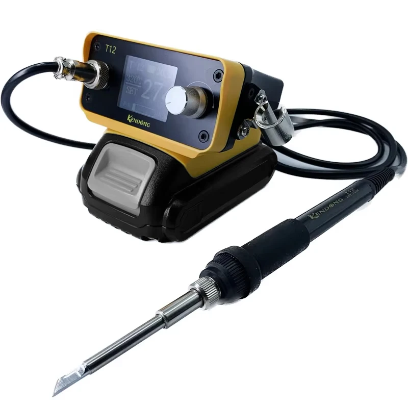 Stazione Di Saldatura Wireless QUICKO T12 Per Batteria Makita 18/20V - Display OLED, 5 Punte Incluse