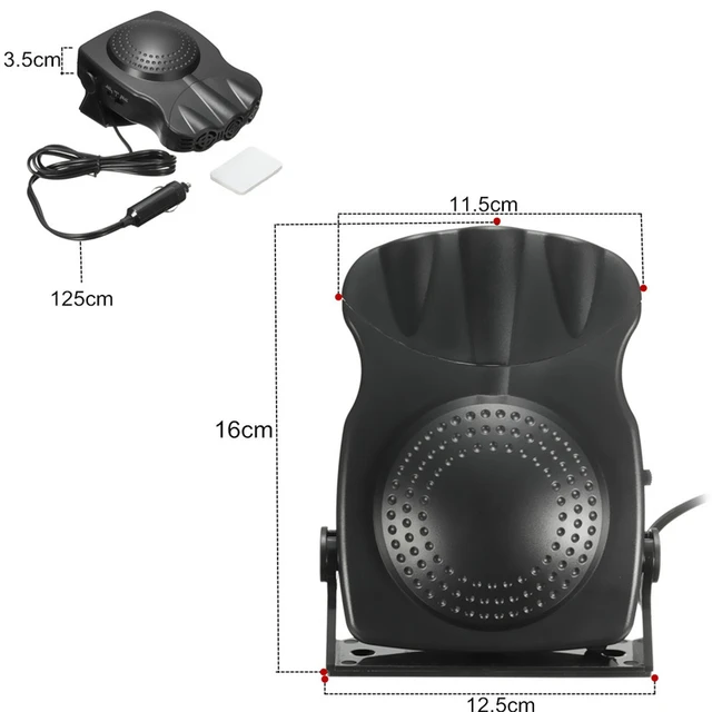 12V 150W Autoheizung, automatische Windschutzscheiben-Entfroster,  2-in-1-Heizung und Kühlgebläse, Zigarettenanzünder-Heizung für das