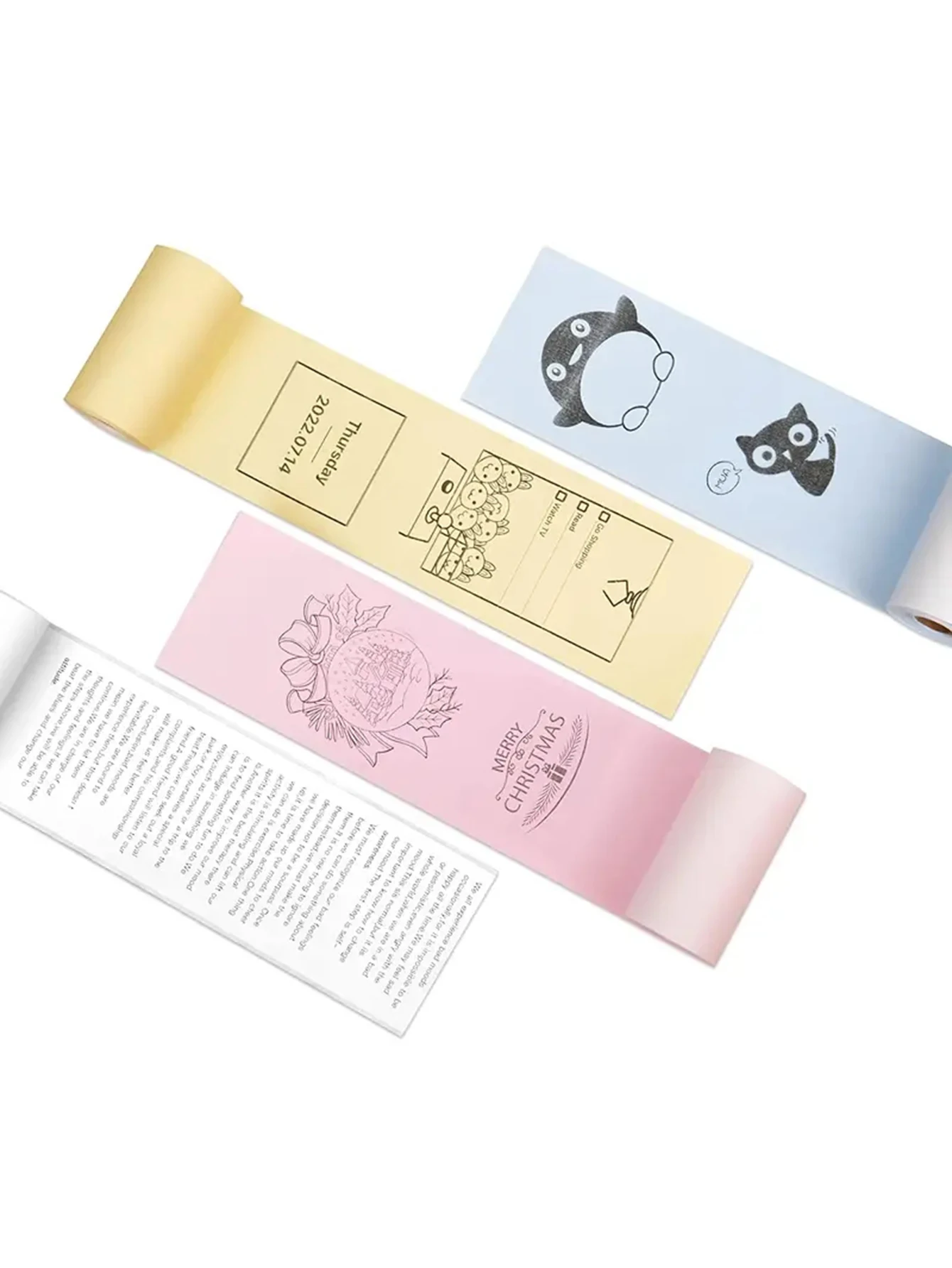 Mini Printer Paper 57 X 25mm Thermal Label Paper ,Sticker, Color Paper, White Self-Adhesive Sticker For Mini Printer