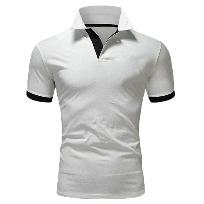 

Summer KPOP Fashion Style Harajuku Slim Fit Tshirts Loose All Match Casual T-shirts Solid Korean Style Short Sleeve POLO Shirt