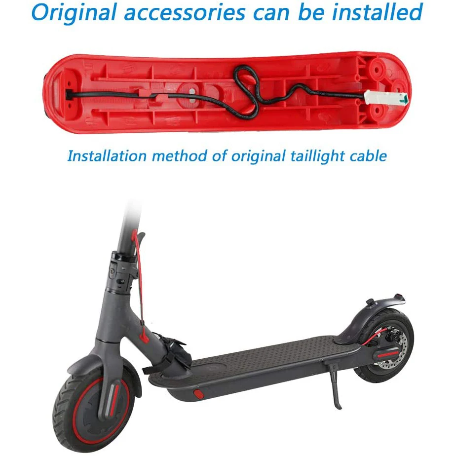 Rear Fender for Xiaomi M365/Pro/Mijia Mi 1S Electric Scooter Short Ducktail Rear Mudguard Back Wing Taillight