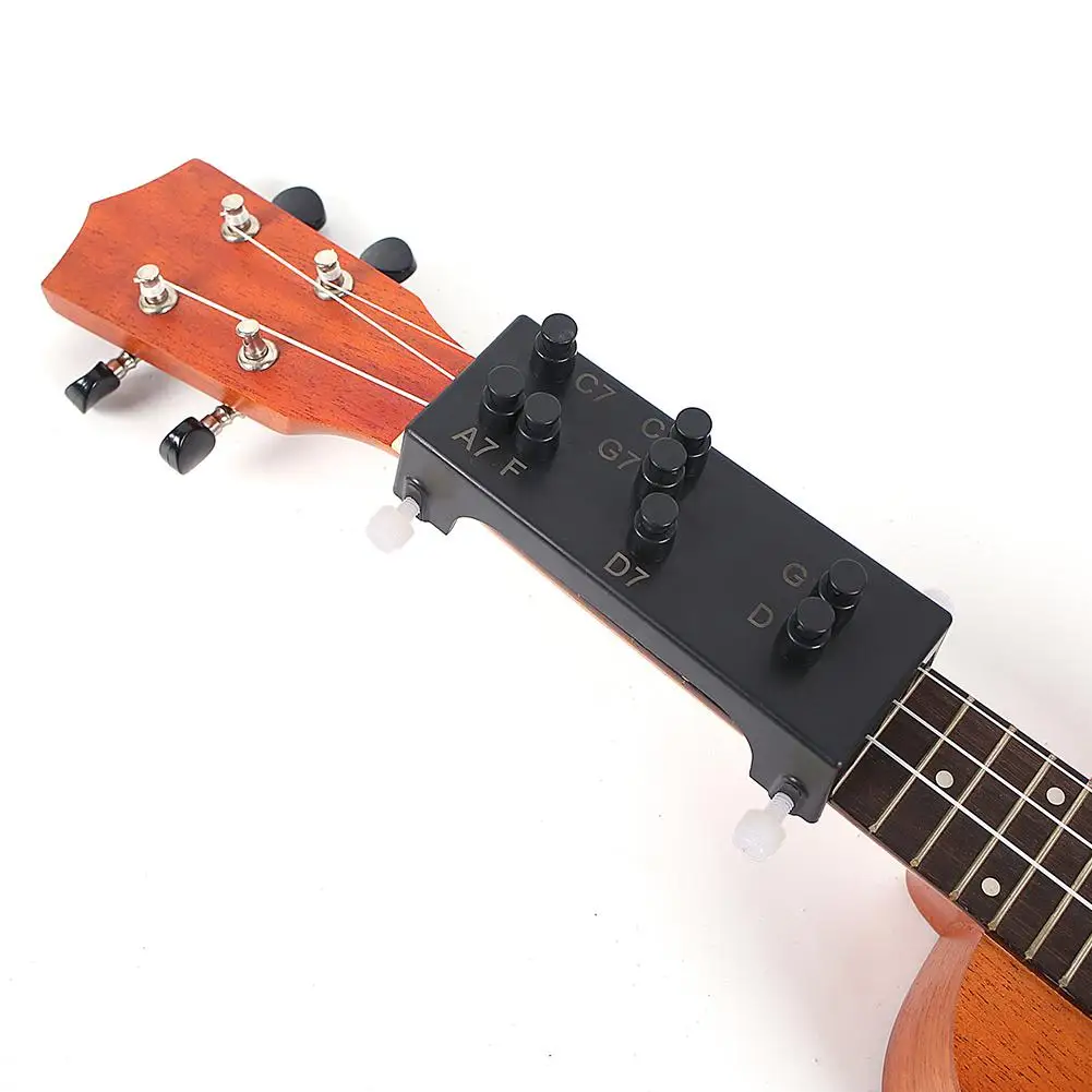 GuitarChordTrainerwith8ButtonsMiniUkuleleChordsPracticeAssistToolFingerTeachingAid