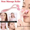Nose Shaper Lifter Clip Skin Scraping Smooth Edge Tightening Nose Clip Portable Nose Shaper Nose Shaping Roller Massager 3