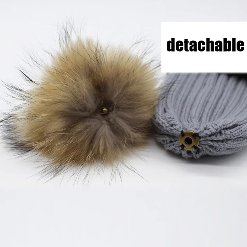 Cappello Invernale Bambina Con Pompon - Maglia Acrilica E Fodera In Pile, Paraorecchie, Taglia 53cm, 0-8 Anni