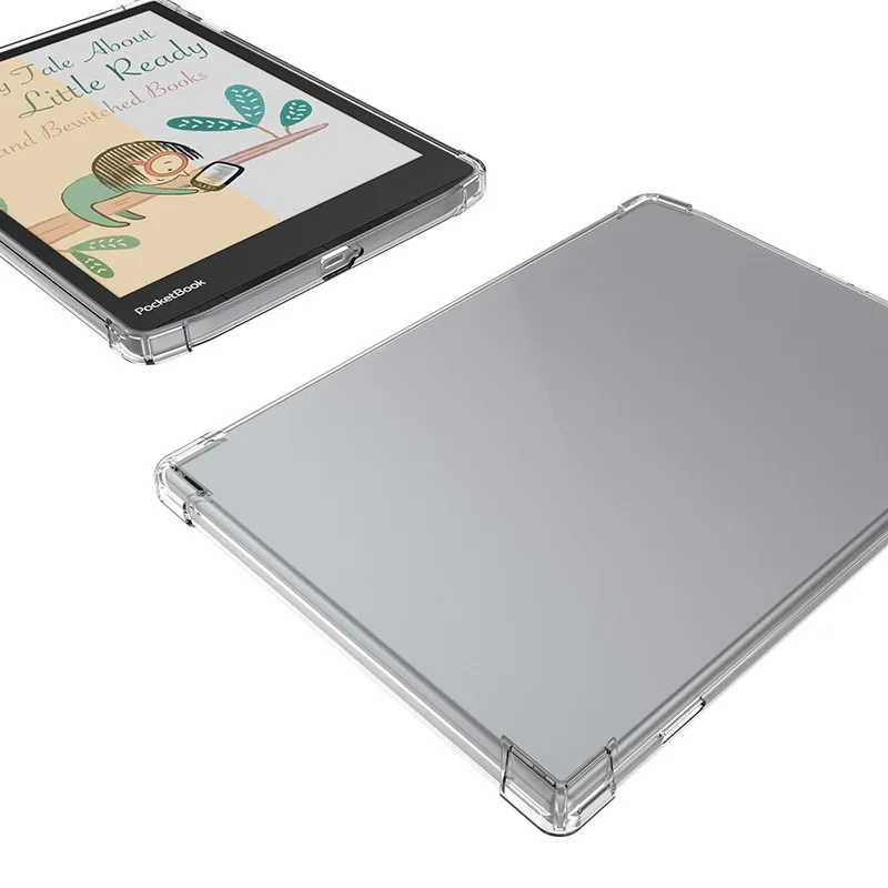 Enhanced Protective Clear TPU Back Cover with Shockproof Airbag Corners