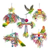 5-piece Parrot Toy Biting Toy Drawing Toy Finger Set Sichuan Pepper Wood Paper Silk Weaving Tube Toy Set 1
