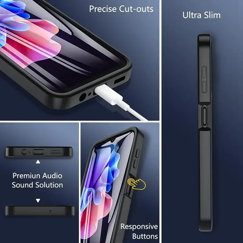 Ultimate 360° Full Coverage Shockproof Case with Screen Protector