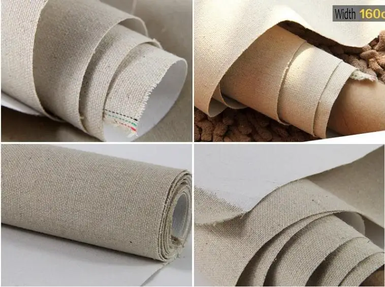 98cm *5m roll corrosion resistance linen blend primed canvas roll