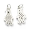 Pandahall 10pcs Mixed Color Penguin Brass Clear Cubic Zirconia Pendants Charms with Jump Ring For Necklace Jewelry Making Gift 6