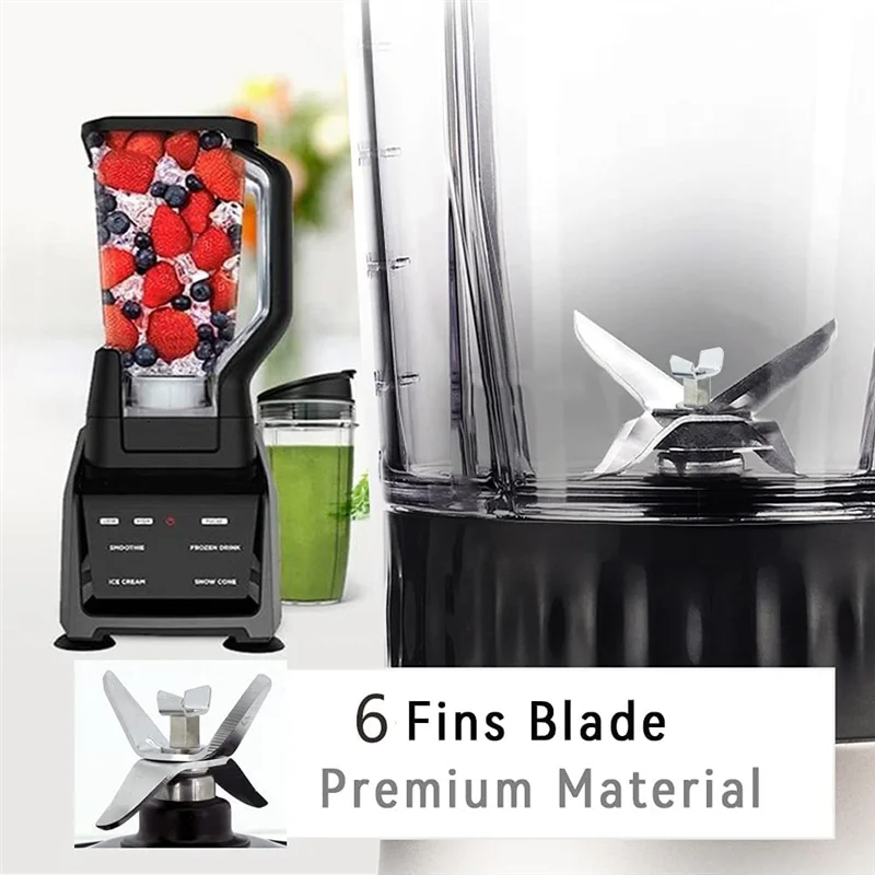 【NEW A39M】 닌자 블렌더 블레이드 교체용-6-핀 추출 블레이드 어셈블리 BL610 BL660 BL663 BL770 16온스 컵 액세서리용