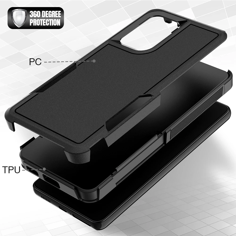 Durable Dual-Layer Hybrid Armor Shockproof Phone Case