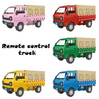 Simulation Card Van Truck Model Drift Charging Cargo Toy Control Car Wireless With Remote Inertial Lighting Children's Card B9S0 2
