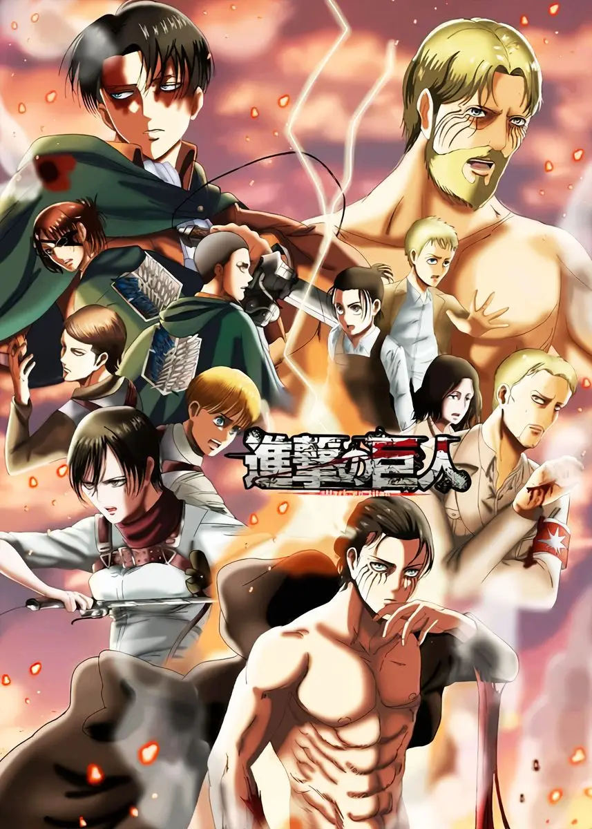 Stunning Anime Art Canvas: Attack on Titan Final Part Wall Decor