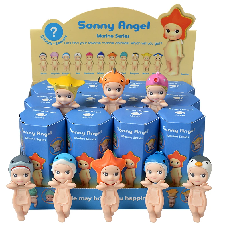 12Pcs/Set Marine Animal Sonny Angel Blind Box Figure Model Toy