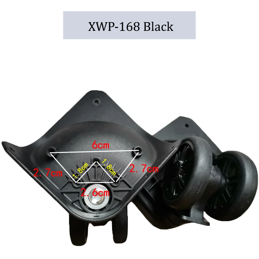 For XIN WU PLAN XWP-168 Luggage Wheel Trolley Case Wheel Pulley Sliding Casters Universal Wheel Repair Slient Wear-resistant