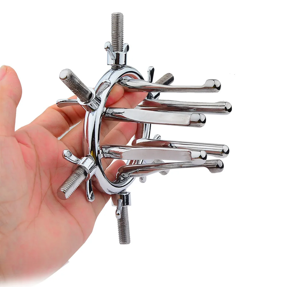 Metal Anal Expander Vaginal Dilator Spreader Huge Speculum Masturbation Plug Fisting Sex Toy Men Women Exotic Anus Accessories