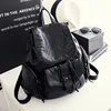 Fashion Women Backpacks Soft Washed PU Leather Travel Bag Female Drawstring Backpack High Capacity School Bags for Women 1