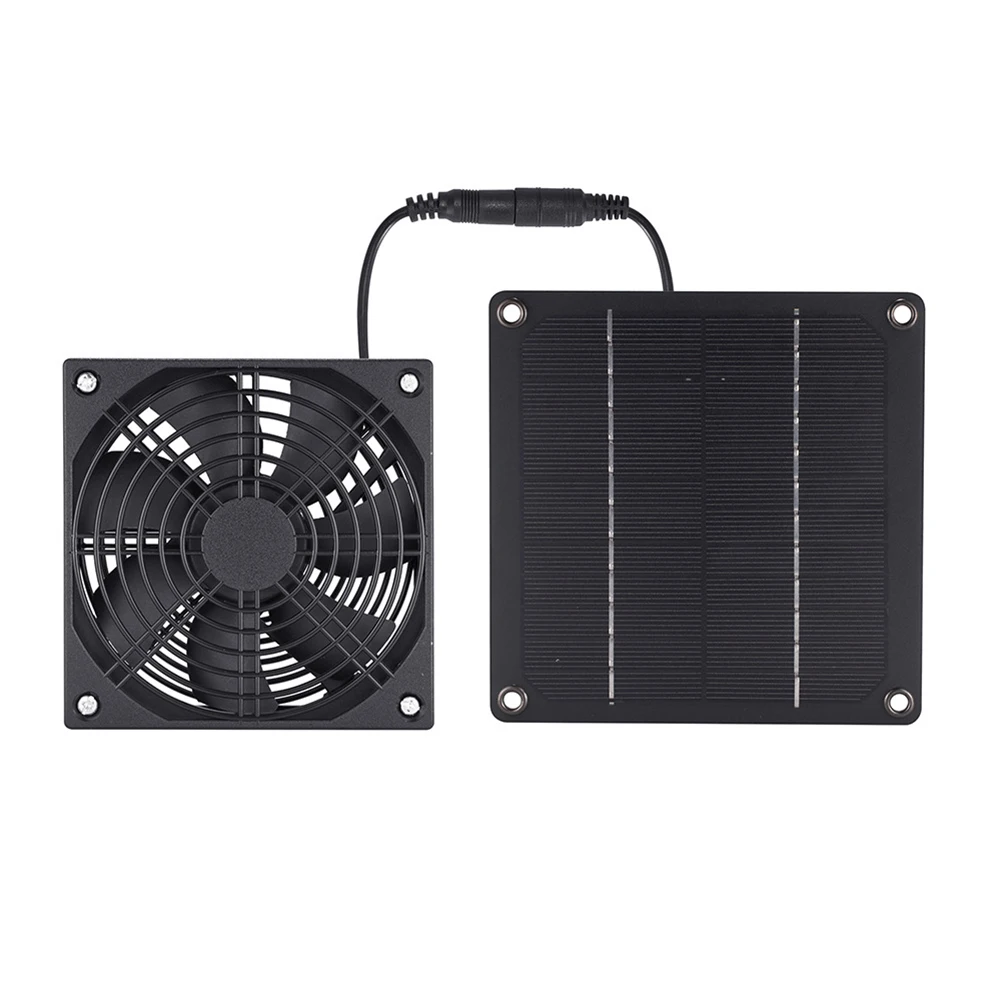 

Brand New Solar Exhaust Fan Waterproof Accessories Compact Easy Installation Exquisite For Greenhouses Pet Houses