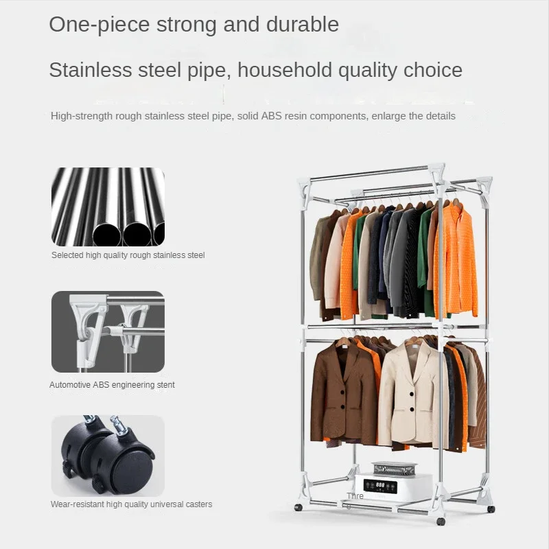 Sèche-Linge à Condensation Pliable – 1200-1500 W – Télécommande – Armoire à Pneus Pour Maison Et Voyage