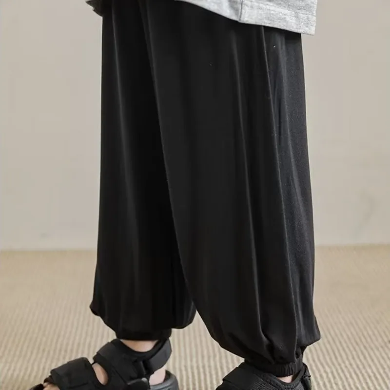 Versatili Nuovi Pantaloni Estivi Pantaloni Sportivi A Vita Larga Da Ragazzo Casual Tendenza Temperamento Pantaloni Letterari E Popolari