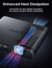 ORICO 2 Bay M.2 SSD External Case USB3.2 Docking Station 10Gbps Type C NVMe SATA Enclosure M2 Hard Drive 4K60Hz Triple Display 2