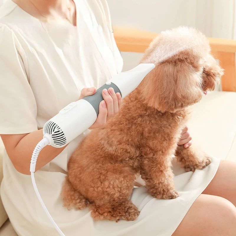 Pet hair comb dryer high wind removal electric hot air hair dryer pet hair dryer