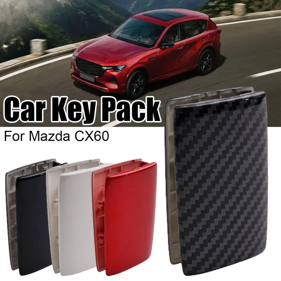 Auto Kofferbak Bumper Guard Strip voor Mazda CX-60 I 2022-2024, Anti-kras Koolstofvezel Achterbumper Protector Cover, Autobumperbescherming Folie