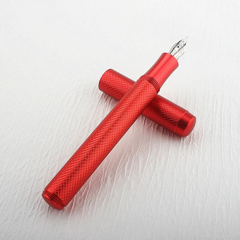 Premium Business Office Mini Short Black Fountain Pen Extra Fine 0.38mm Nib Writing Luxury Pen 4
