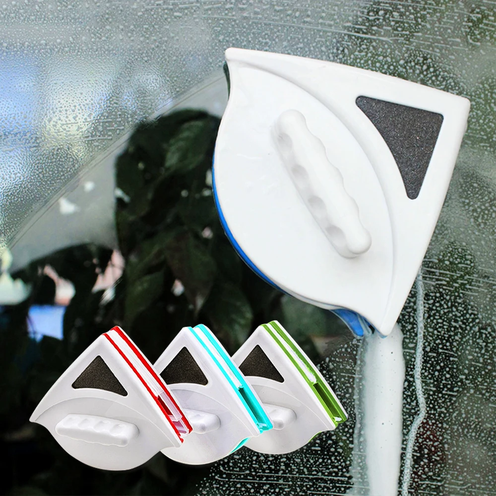Window Cleaning Brush Window Cleaner Double Sided Magnetic Window Wiper Glass Cleaning Brush Tool Magnetic Brush Aerial Work Window Glass Scrub Home Cleaning