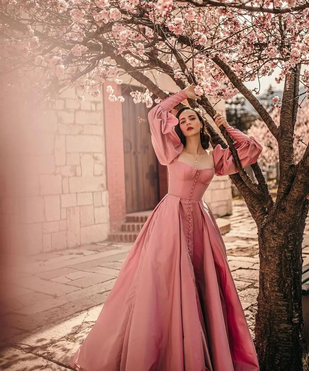 Pretty Pink Gown In Net| shop latest designer pink gown online| buy latest pink  gown online| | Gown dress party wear, Gown party wear, Party wear dresses