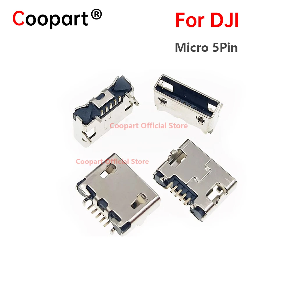 

10pcs MICRO 5PIN USB Charging Port USB Jack Square Mouth Connector For DJI Royal 2 PRO air mini Female Power Socket