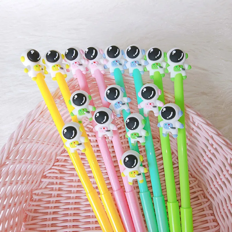 

30pcs New Astronaut Cartoon Style Neutral Pen Fun Office Stationery Student Writing Water Pen Signature Pen Stationery Wholesale