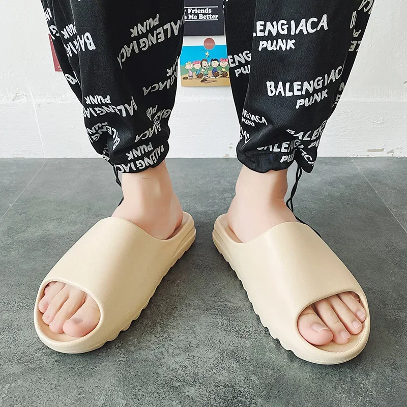 Yeezy Coffeeslide Unisex Outdoor Non-slip Coconut Fiber Slippers Trendy Summer Wear Eva Sole Men's Slippers 3