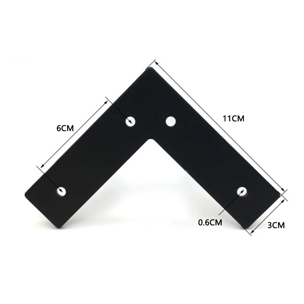 Description Picture 4 of item4pcs Furniture Legs Metal Black Gold Replacement Sofa Foot TV Chair Bathroom Cabinet Leg Iron Hairpin Coffee Table Feet Hardware