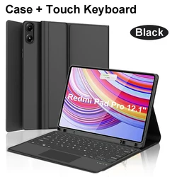 Premium Keyboard Case for Xiaomi Redmi Pad Pro 12.1 Inch - 2024 Release (Black C)