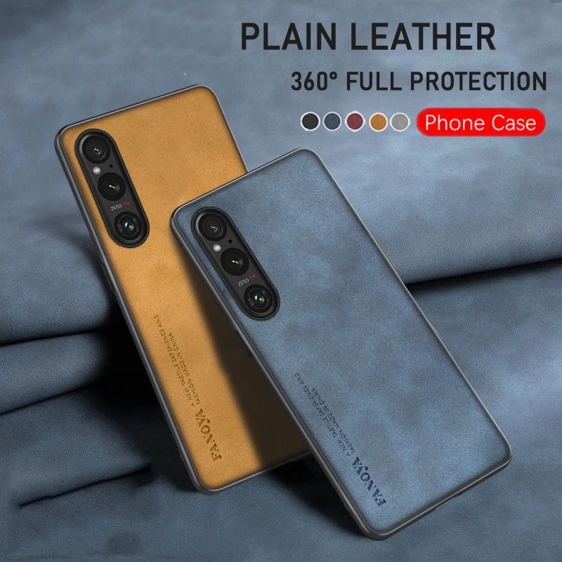 Custodia In Pelle Di Lusso Per Sony Xperia 1 V Custodia Antigoccia Custodia Antiscivolo Cellulare Fundas Sony Xperia 5 V/Xperia 10 V/Xperia 5 Iv