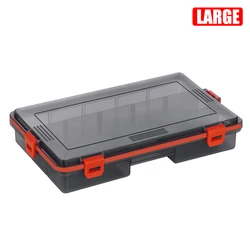 CAZULO Waterproof Fishing Gear and Accessory Organizer Box (Large Orange)
