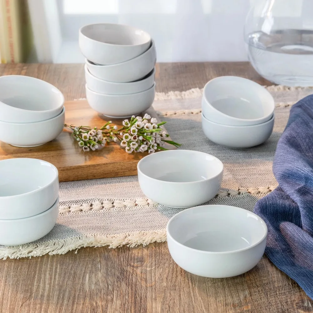 

Фарфоровые круглые миски Ramekin Dip набор из 12