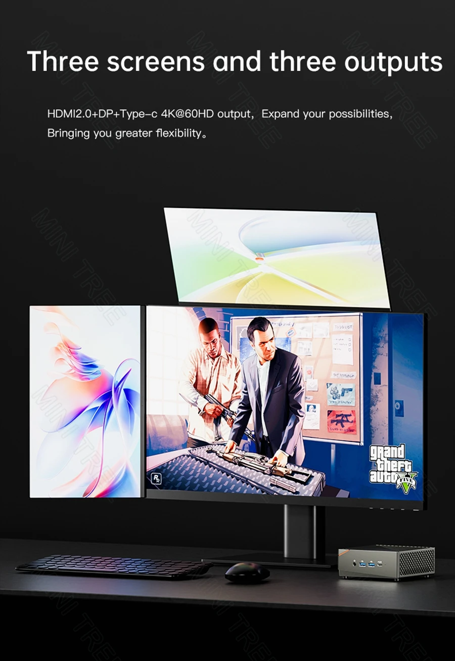 Powerful AMD Ryzen 7 5800U Micro Gaming Mini PC with DDR4, M.2 NVME, Win 11, Dual 2.5G, 4K Triple Display, HD DP, WiFi6, and BT5.2 – Elevate Your Gamer Desktop Experience. Description Image.This Product Can Be Found With The Tag Names Barebone Mini PC, Computer Office, Mini pc