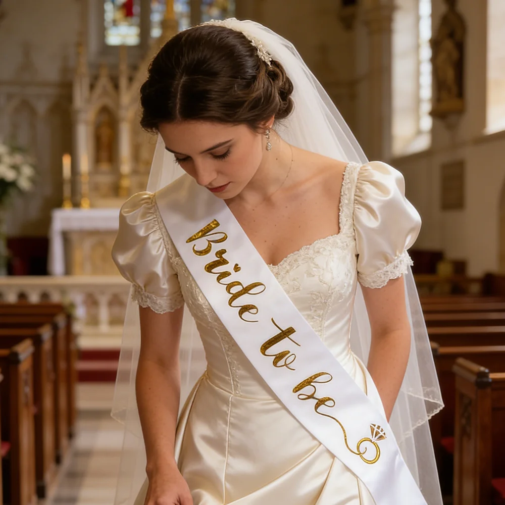 Bride To Be Sash Bachelorette Party Accessories Bridal Shower Exquisite Gift Wedding Day Supplies Engagement Party Decoration - 4