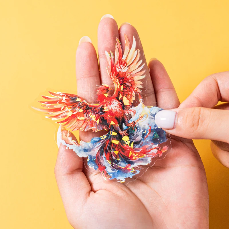 4 styles 10 pcs The Phoenix Chirping Series Decorative sticker Diary Album Scrapbooking material Junk Journal Supplies